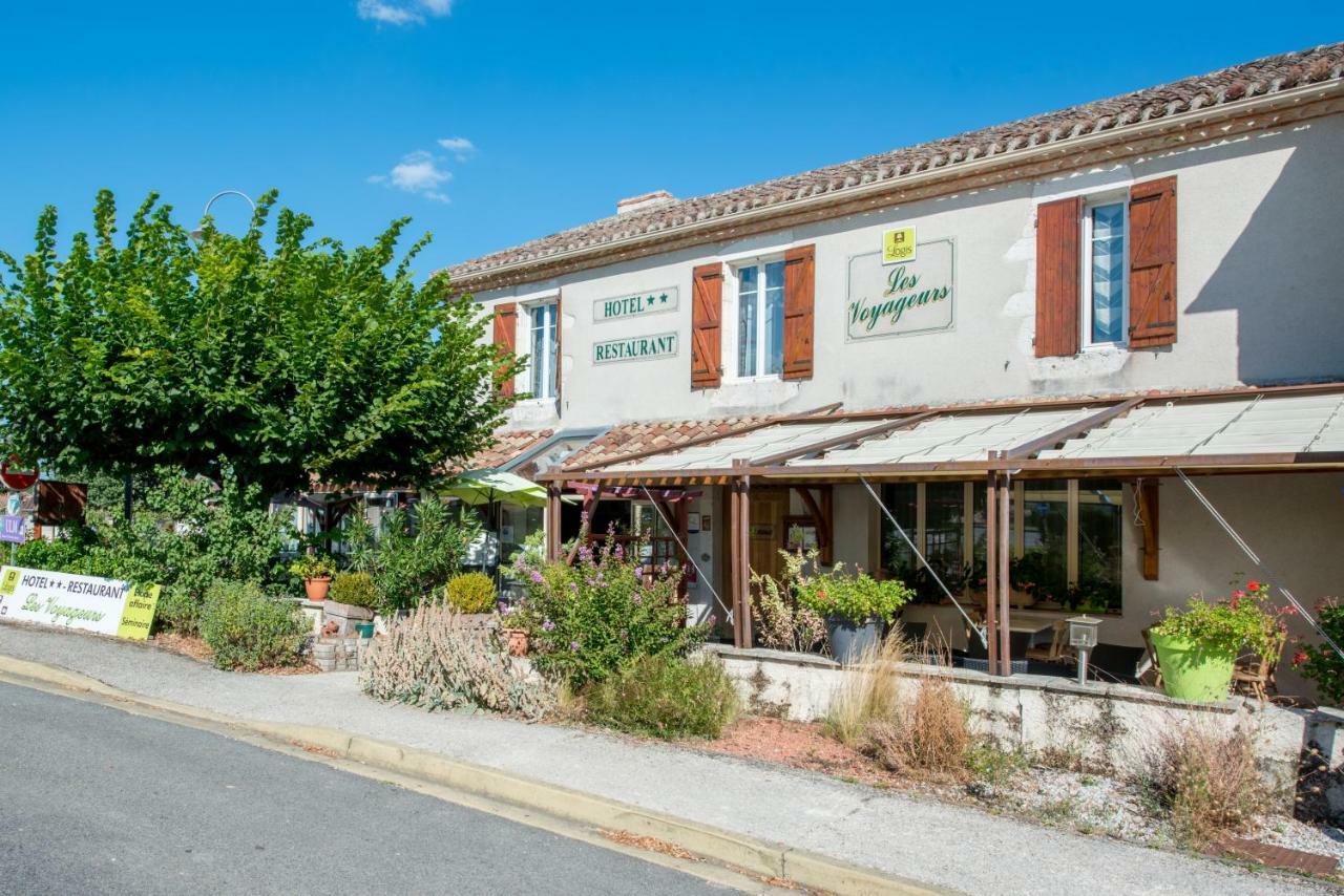 Logis Hotels - Hotel Et Restaurant Les Voyageurs Tournon-d'Agenais Экстерьер фото